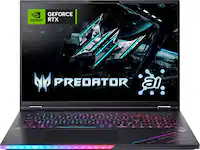Acer - Predator Helios 18 AI- 18" 240Hz Gaming Laptop - 3840 x 2400- Intel Core Ultra 9 - NVIDIA GeForce RTX 5090 – 64GB – 2TB - Abyssal Black - Front_Zoom