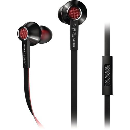Front Standard. Philips - Fidelio S1/28 In-Ear Headphones - Black.