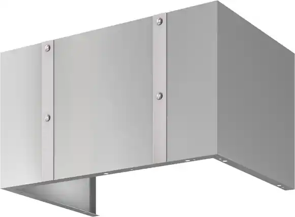 Front. Zephyr - Duct Cover Extension for Zephyr Alto CHAL48ASX - Stainless Steel.
