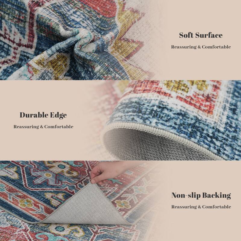 - Soft Surface  
  Reassuring & Comfortable

- Durable Edge  
  Reassuring & Comfortable

- Non-slip Backing  
  Reassuring & Comfortable