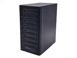Syba - USB 4.0 (40Gbps) Type-C 8 Bay 2.5 Inch and 3.5 Inch SATA Hard Drive External Hard Drive Enclosure - SY-ENC50129