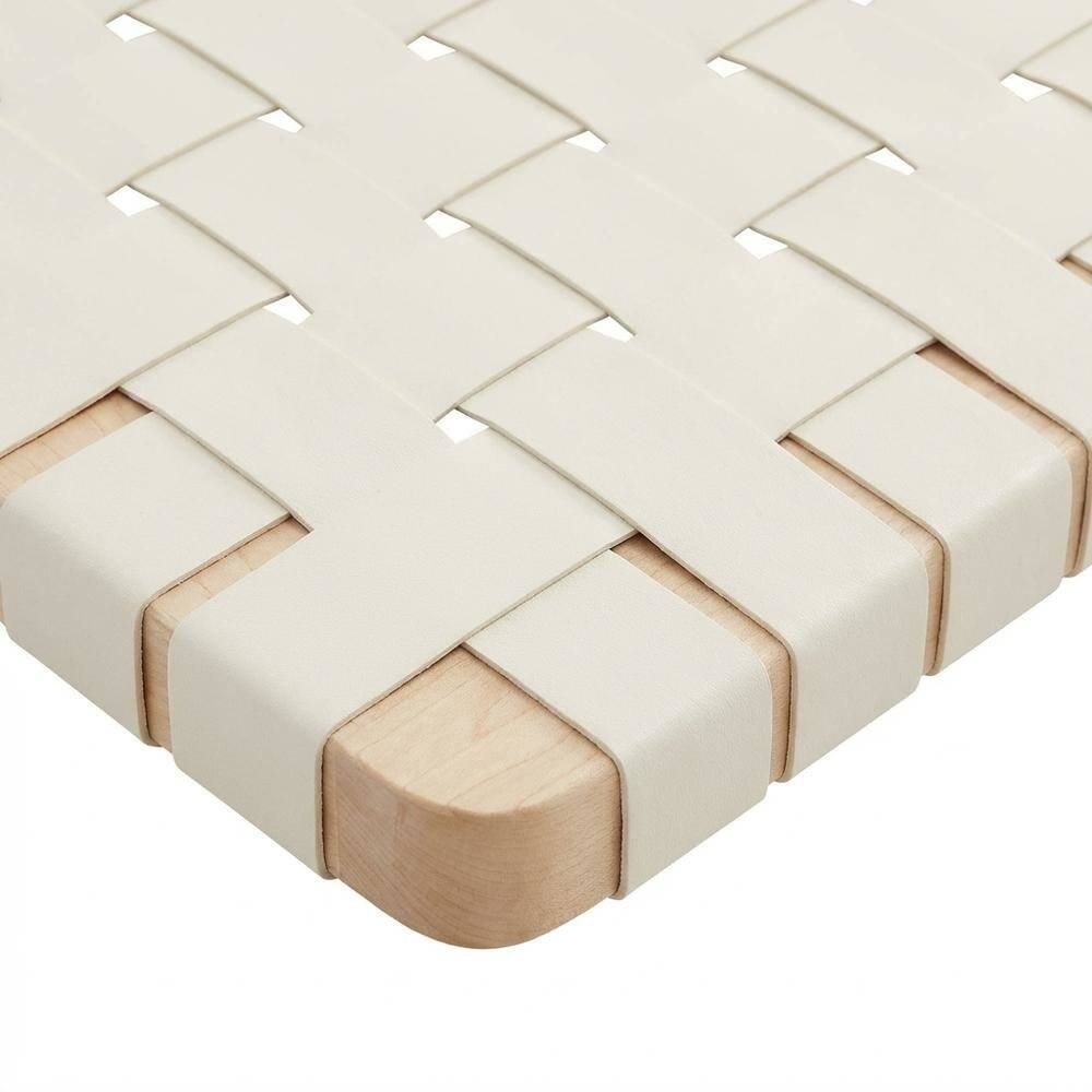 Alt View 1. FurniFact - Vegan Leather Wall-Mount Headboard Queen Size with Durable Modern Design - Beige.