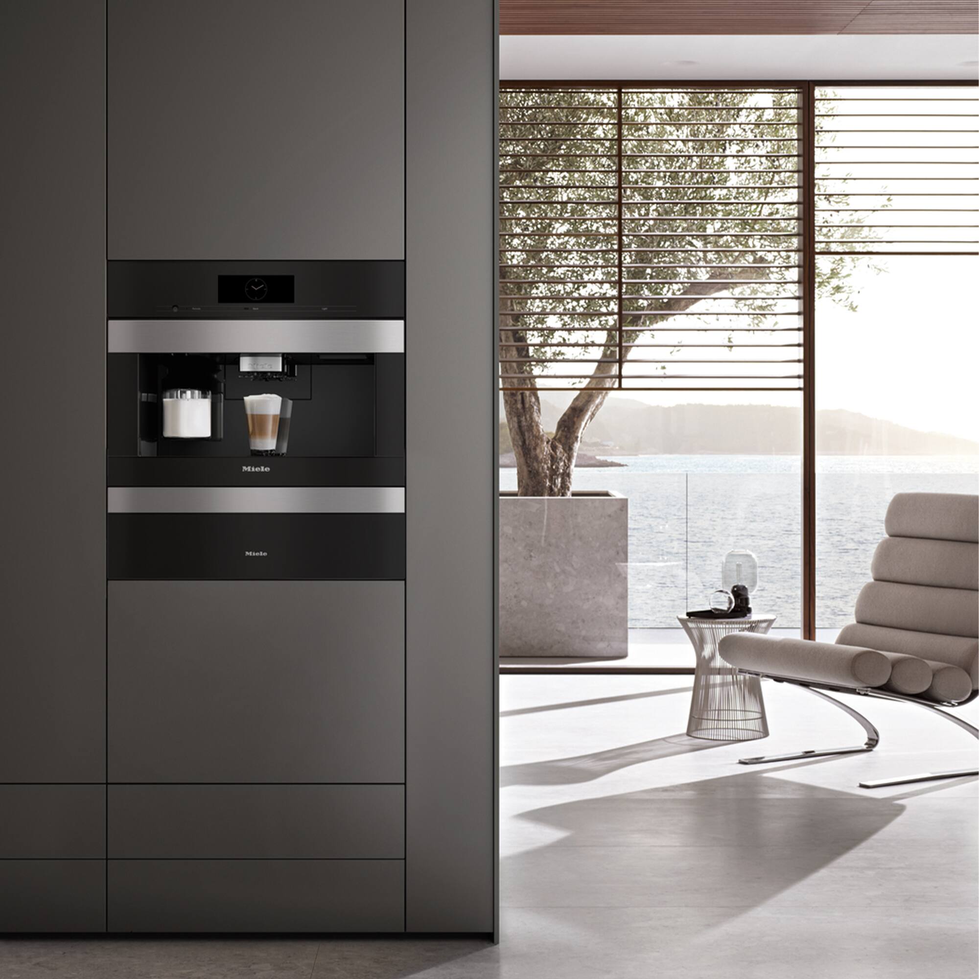 Alt View 8. Miele - CVA7875 30" Built-In Coffee System with DirectWater - Clean Touch Steel.