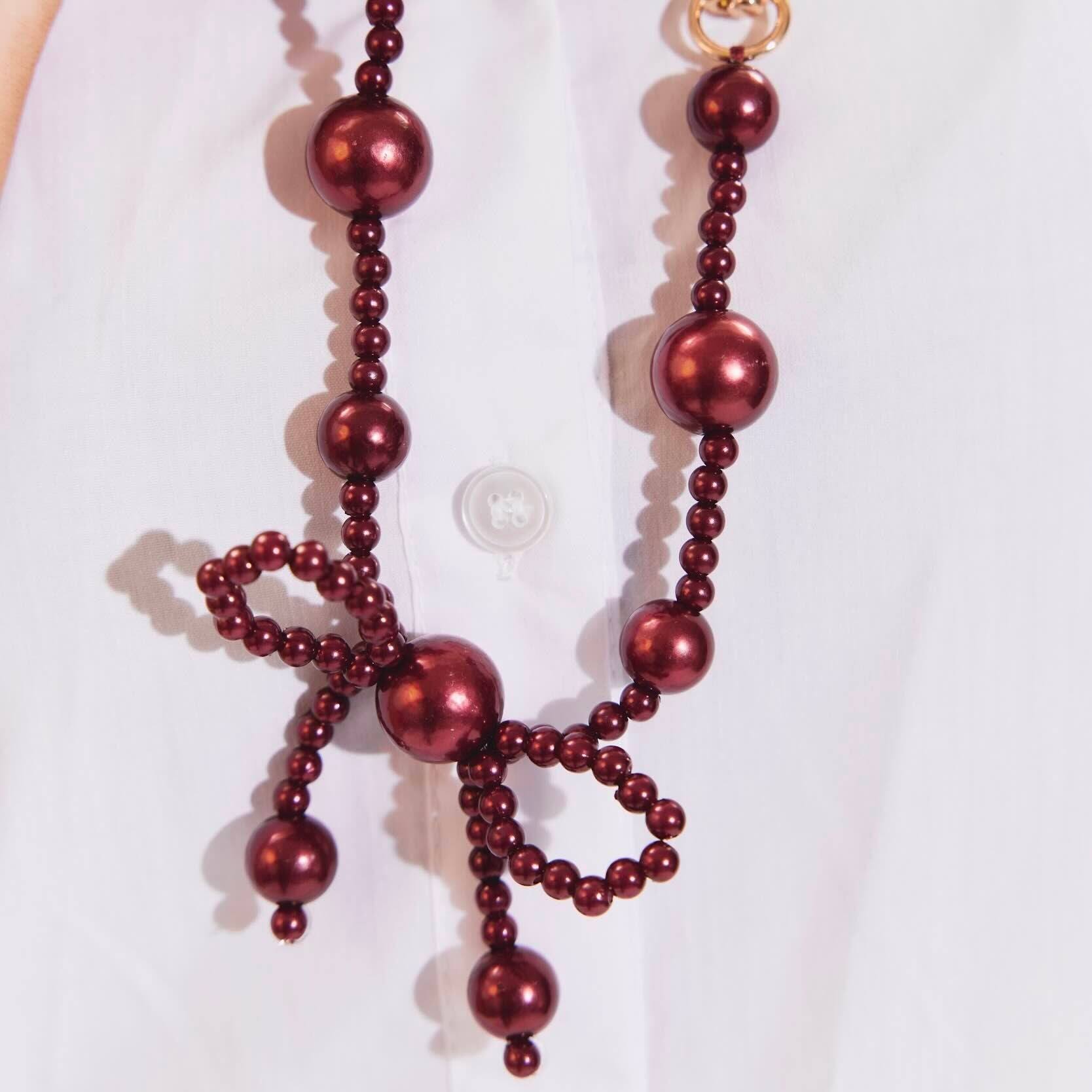 Alt View 2. Cordée Cases - Burgundy Bow Phone Wristlet Set - Burgundy.