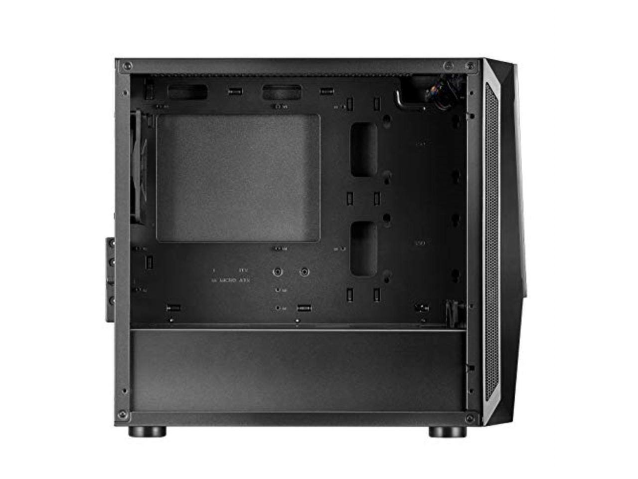 Alt View 6. SilverStone - silverstone technology stylish and distinct tempered glass micro-atx gaming chassis fara v1m pro - Silver.