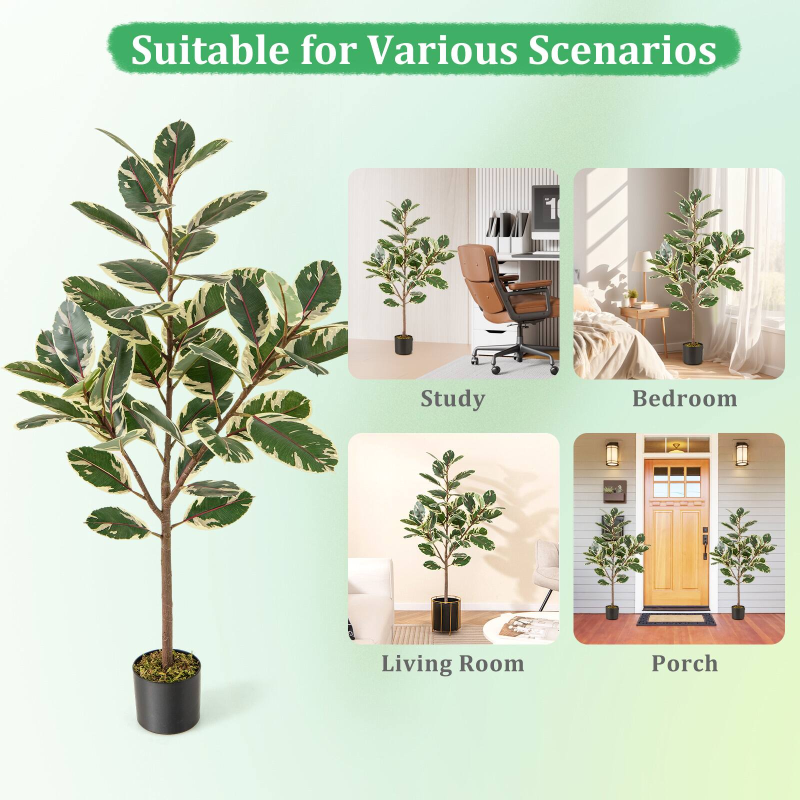 Suitable for Various Scenarios

Study  
Bedroom  
Living Room  
Porch