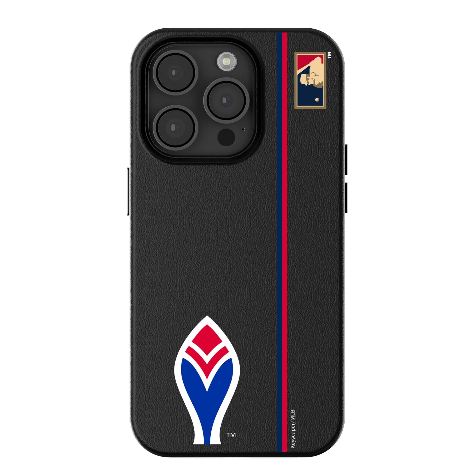 Keyscaper - MLB - Atlanta Braves 1972-75 Logo iPhone Magnetic Bump Case - 16 Pro Max - Black