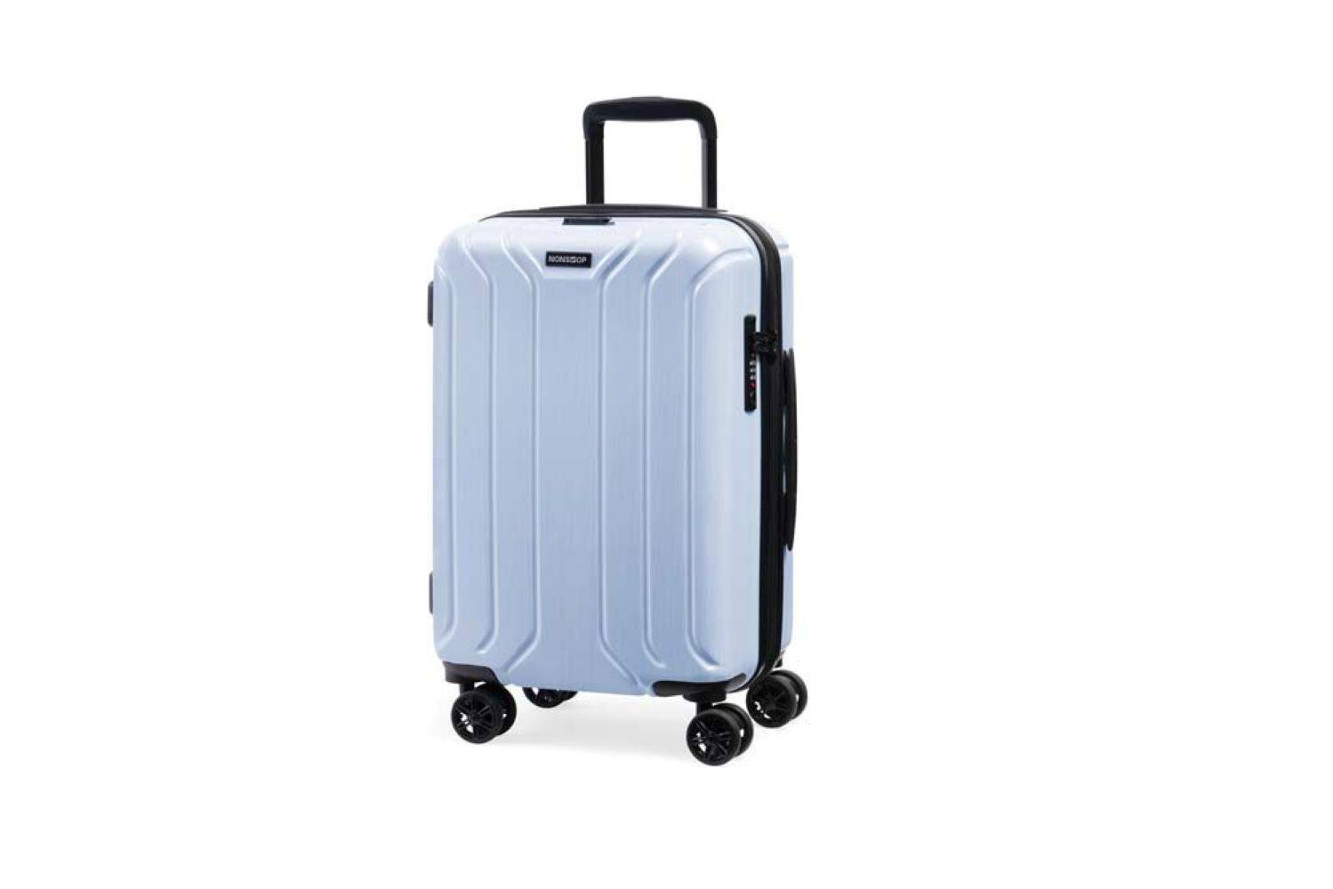 Alt View 3. Nonstop - New York Elite Lightweight Expandable 3 Piece spinner Luggage Set  +3 packing cubes ,(19.4/23.4/28)  - Sky Blue - Sky Blue.