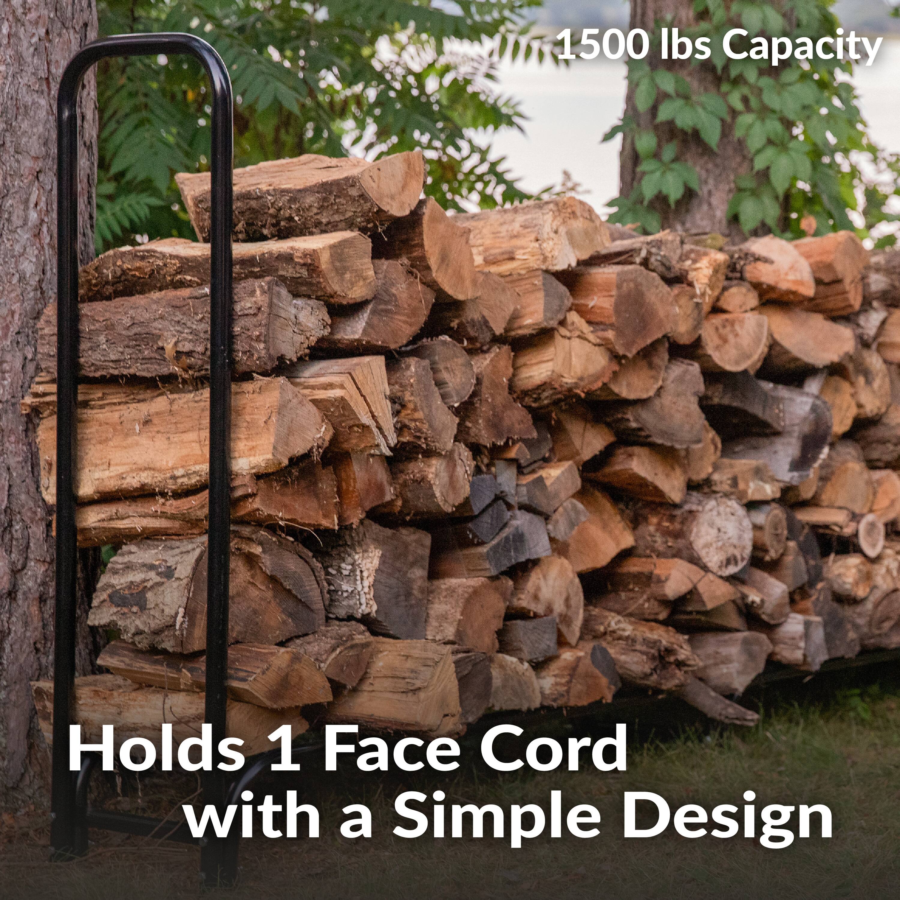 1500 lbs Capacity  
Holds 1 Face Cord with a Simple Design