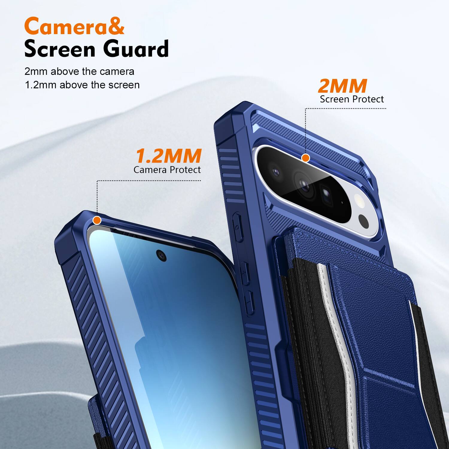 Camera & Screen Guard  
2mm above the camera  
1.2mm above the screen  

1.2MM Camera Protect  
2MM Screen Protect