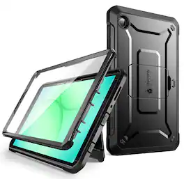 SUPCASE - UB Pro Rugged Case for Galaxy Tab A11 8.7" – Built-In Screen Protector, Kickstand, 20 ft Drop Protection - Black