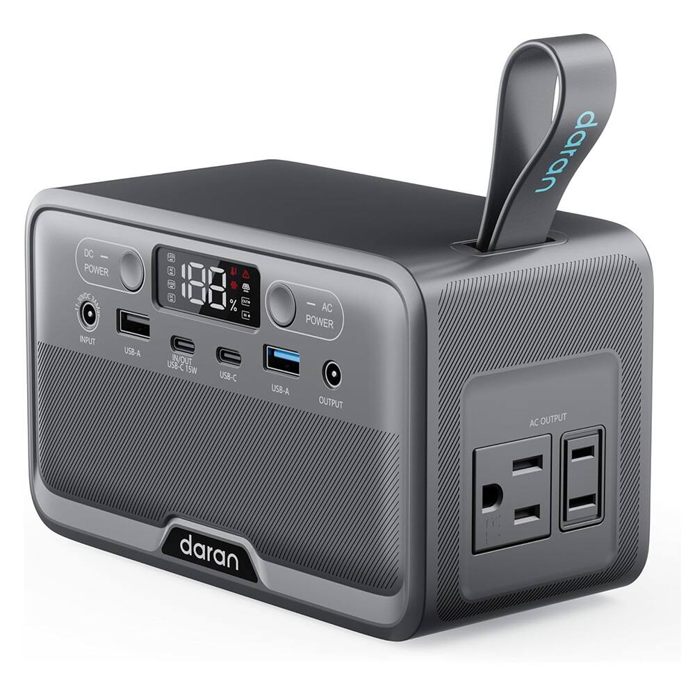 DaranEner - R100 Portable Power Station 89.6Wh LiFePO4 Battery, 100W Pure Sine Wave AC Output 7 Output Ports, USB-C PD Fast Charging (89.6 Wh Capacity) price history on PriceWatchPro