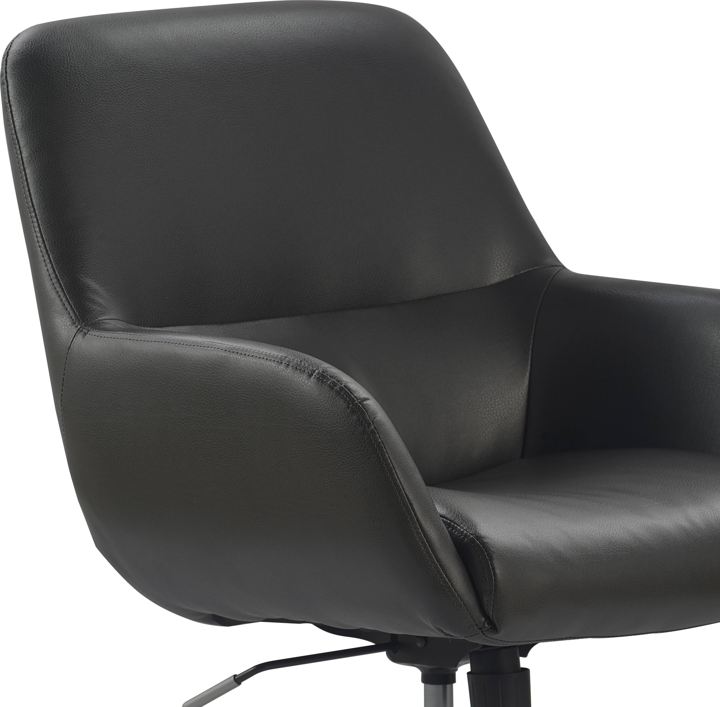 Alt View 11. Finch - Forester Modern Bonded Leather Office Chair - Gray/Charcoal.