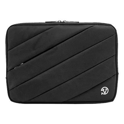 Front. Kitcheniva - Stand Sleeve Pouch Case Bag For 12" Tablet Black - Black.