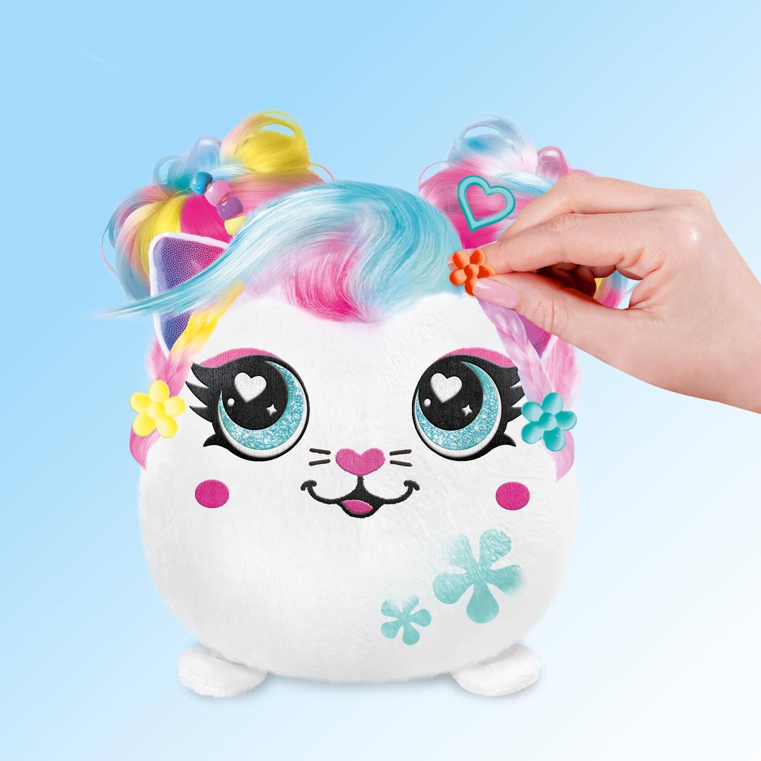 Alt View 2. Canal Toys - Airbrush Plush Hair'iffic Squishy Kitty – Styling & Airbrush Kit.