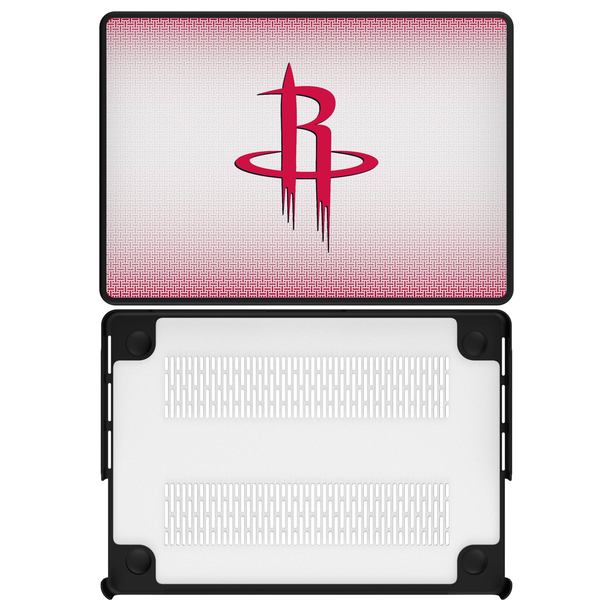 Front. Keyscaper - Houston Rockets Linen MacBook Case - Multicolor.