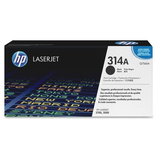 Front Standard. HP - Laser Jet Toner Q7560A Black Toner Cartridge for Color - Black.