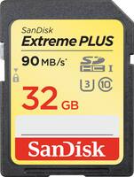 SanDisk - Extreme PLUS 32GB SDHC UHS-I Memory Card - Front_Zoom