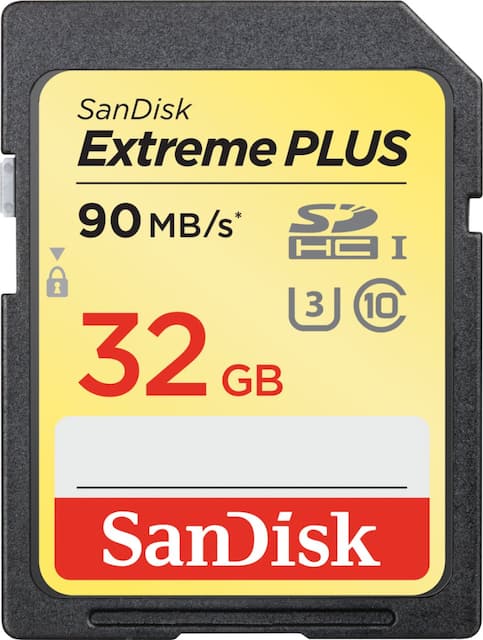 SanDisk – Extreme PLUS 32GB SDHC UHS-I Memory Card – SDSDXWF-032G-ANCIN