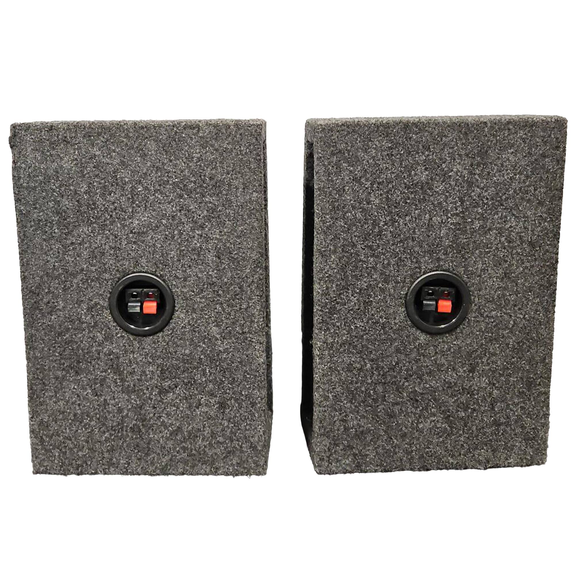 Alt View 3. QPower - QPower 6x9 Inch Vertical Speaker Box Enclosure, 5/8" MDF Car Audio, 2 Pack - Charcoal.