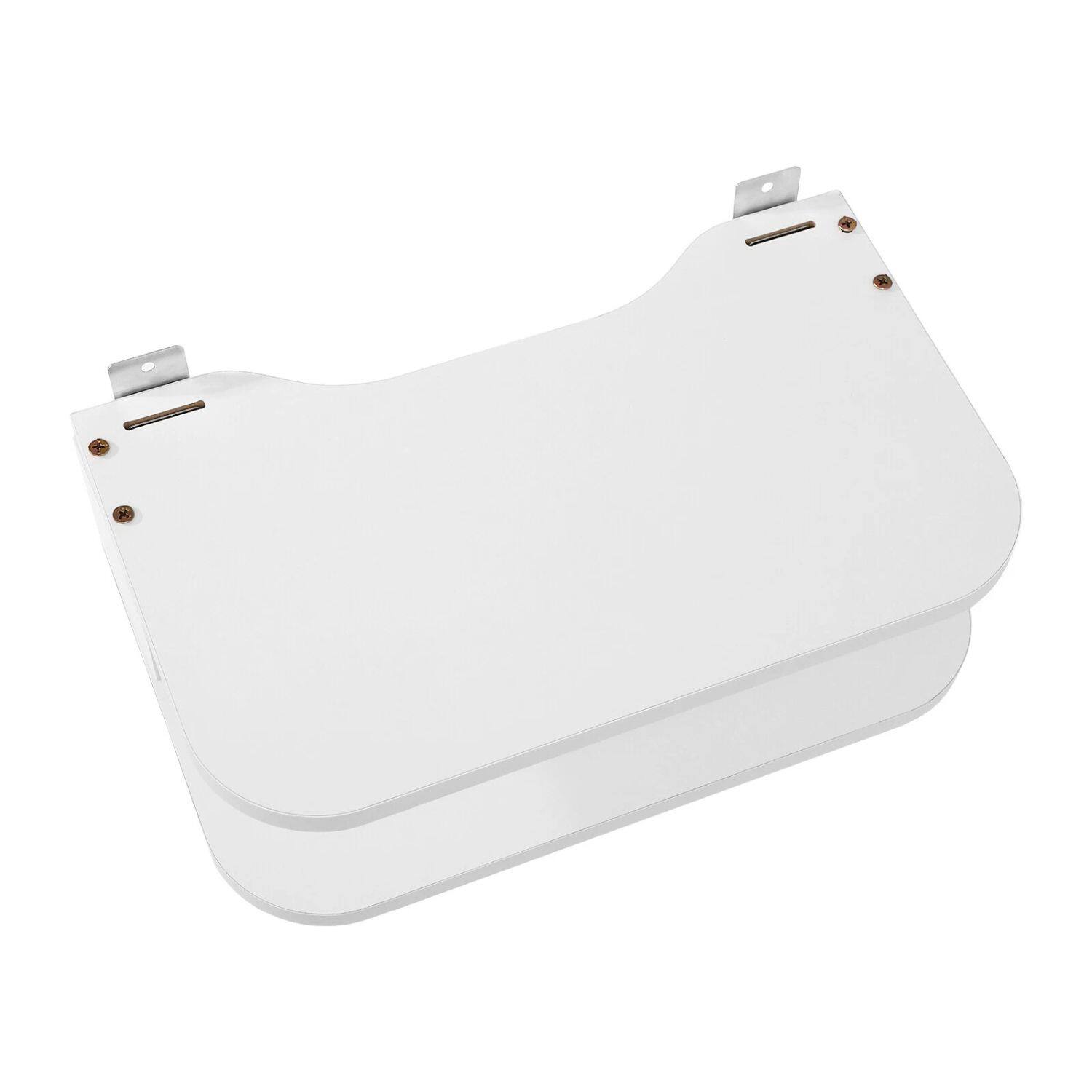 Back. Home Collection - White Floating Router Shelf | Wall Mounted TV Set-Top Box & Components Storage Rack - White.