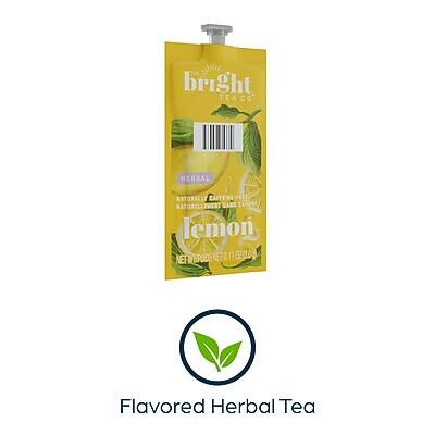 bright TEACO  
Naturally Caffeine-Free  
lemon  
Flavored Herbal Tea  
Flavored Herbal Tea