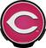 Front Standard. Rico - Cincinnati Reds Power Decal.