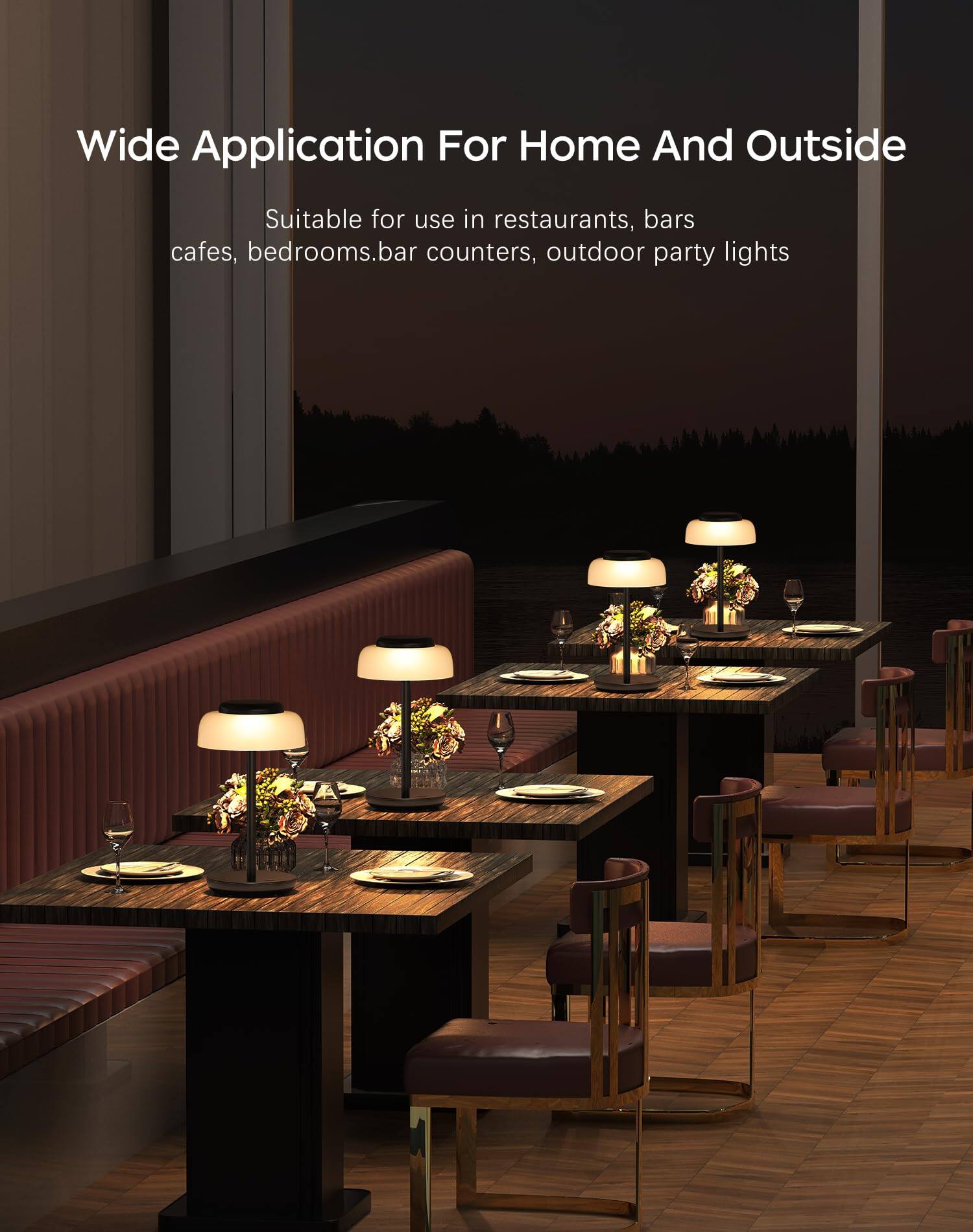 Wide Application For Home And Outside

Suitable for use in restaurants, bars, cafes, bedrooms, bar counters, outdoor party lights