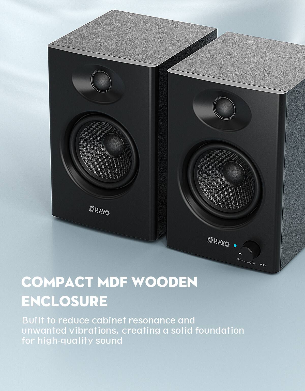CHAYO HAYO - COMPACT MDF WOODEN ENCLOSURE

Built to reduce cabinet resonance and unwanted vibrations, creating a solid foundation for high-quality sound