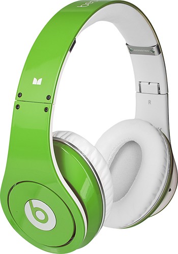 beats headphones lime green