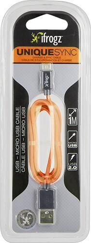 Front Standard. iFrogz - UniqueSync Micro USB Cable.