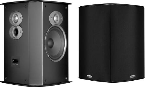 Front. Polk Audio - FXi A6 6-1/2" Surround Speakers (Pair) - black.