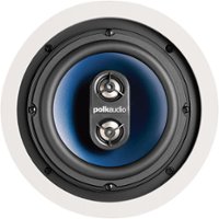 Polk Audio - RC6s In-Ceiling 6.5" Stereo Speaker - Dual Channel Experience | Best for Damp, Humid Indoor/Outdoor Placement - White - Front_Zoom