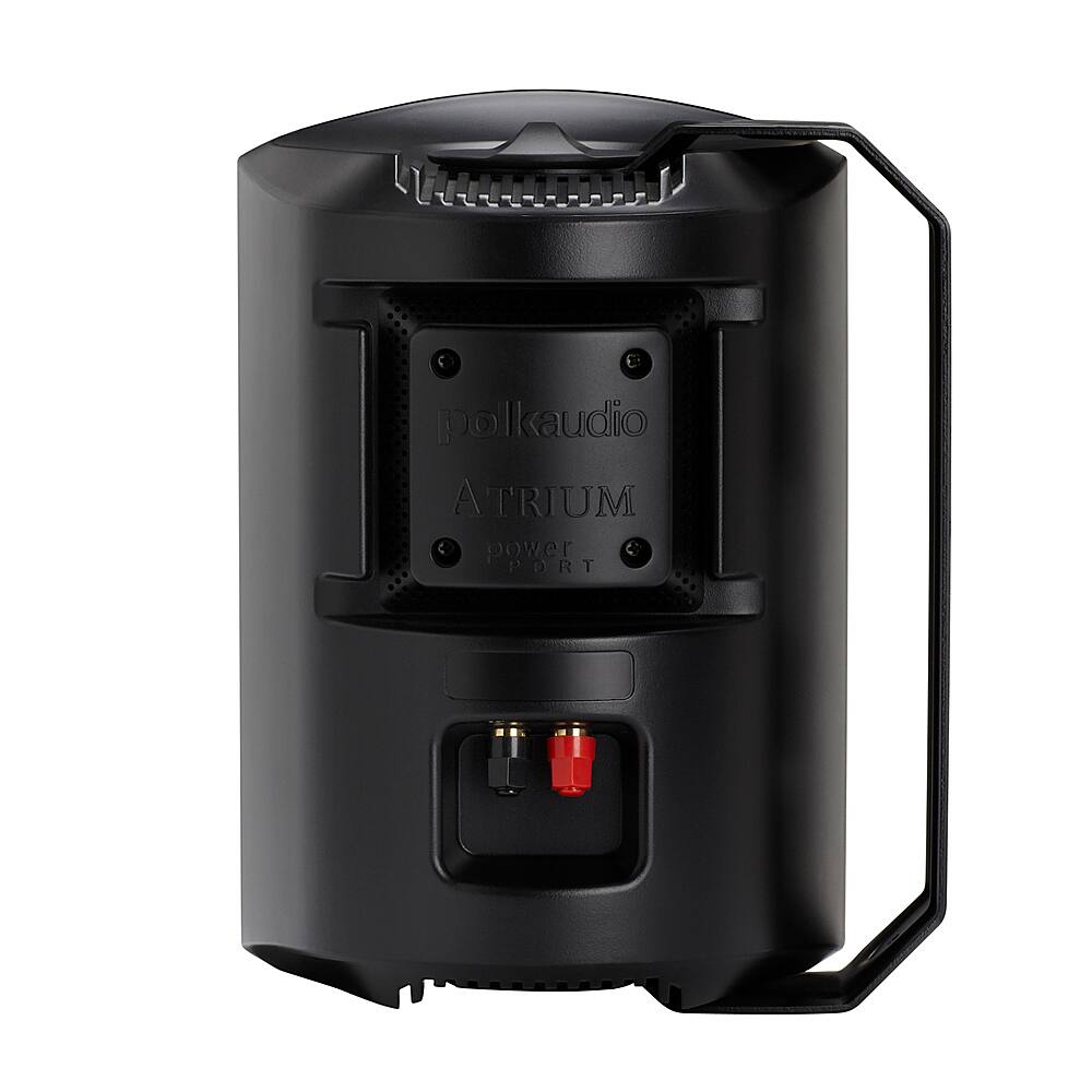 Back. Polk Audio - Polk Audio Atrium 6 Outdoor All-Weather Speakers with Bass Reflex Enclosure, Speed-Lock Mounting System, (Pair) - Black.