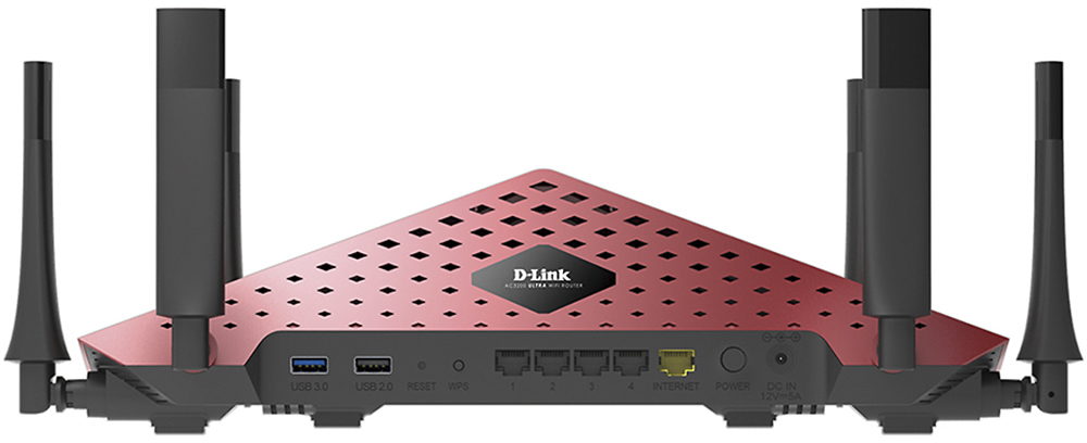Best Buy: D-Link AC3200 Tri Band Wi-Fi Router Red DIR890LR
