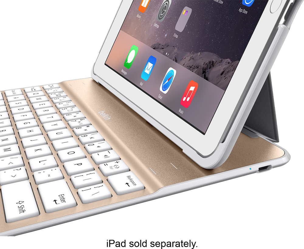 Ultimate Keyboard Apple® iPad® 2 Gold/White F5L178TTWGW - Best Buy