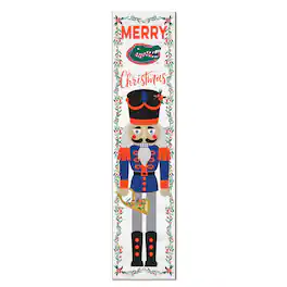 Jardine - Florida Gators 11" x 46" Nutcracker Holiday Leaner Sign - White