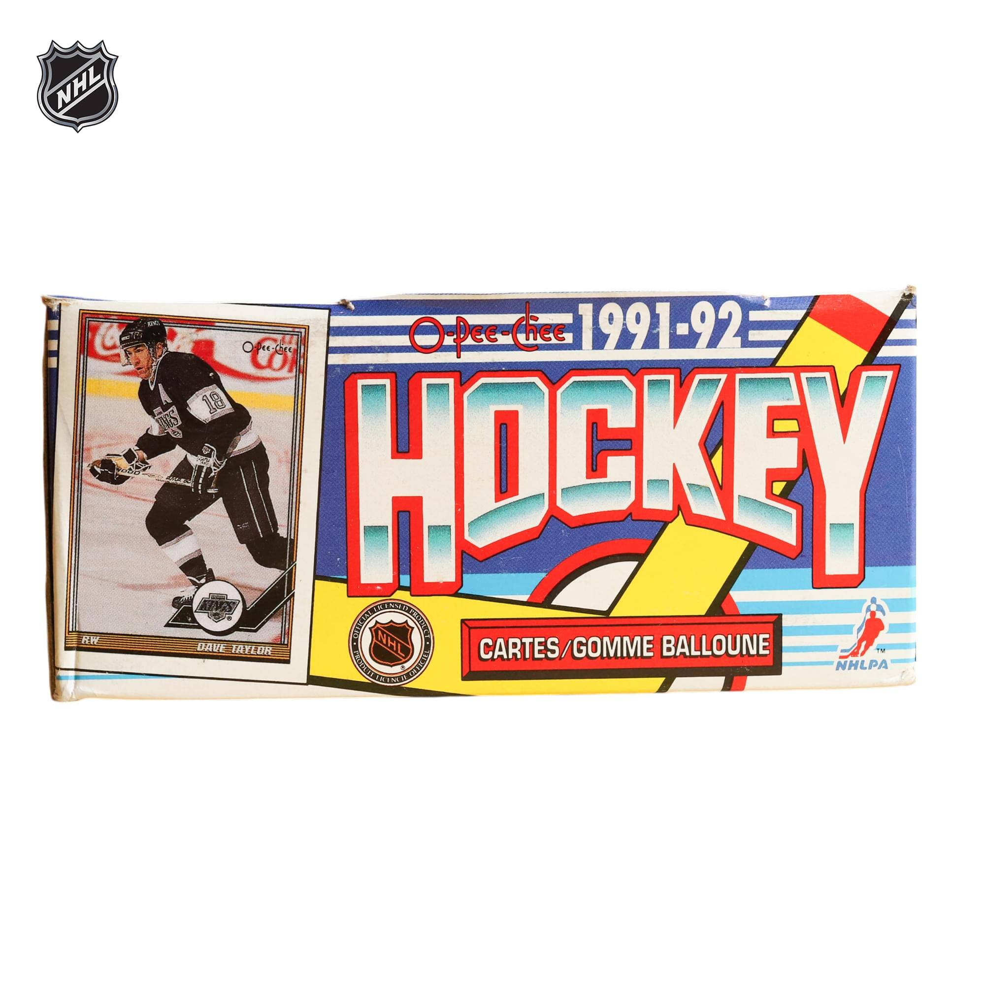 NHL C O pee Chee 1991-92 CO 18 S HOCKEY KIVKS CEESCTN S CILCIE DAVE 8 NHL BALLOUNE TAYLOR CARTES/GOMME LRIAES 010 OCEEED NHLPA