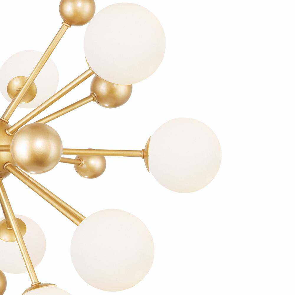 Left. CWI Lighting - Element 11 Light Chandelier With Sun Gold Finish - Sun Gold.