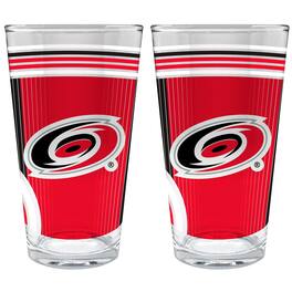 Great American Products - Carolina Hurricanes Two-Piece 16oz. Pint Glass Set - Multicolor