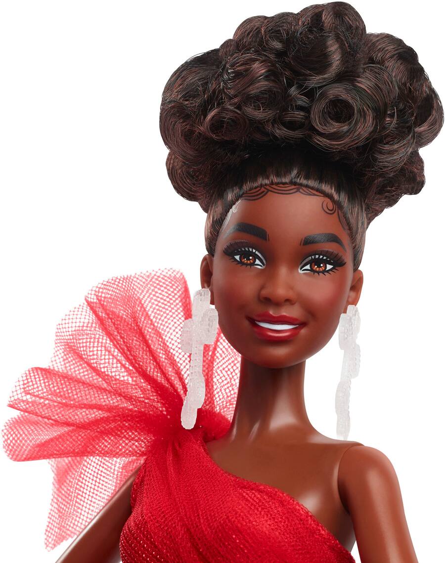 Dark Brown Curly Hair Barbie Barbie Signature 2024 Holiday