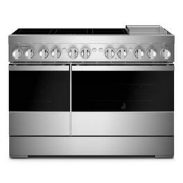 JennAir - NOIR 6.3 Cu. Ft. Freestanding Electric Induction Range - Stainless Steel