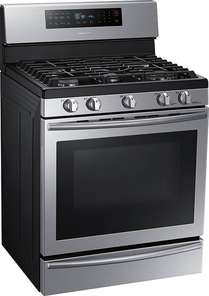 Customer Reviews Samsung 5.8 cu. ft. Freestanding Gas Range with True