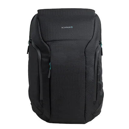 Front. Scapade - AirPack BackPack with Find My Tracker, TSA-Approved Lock - Black.