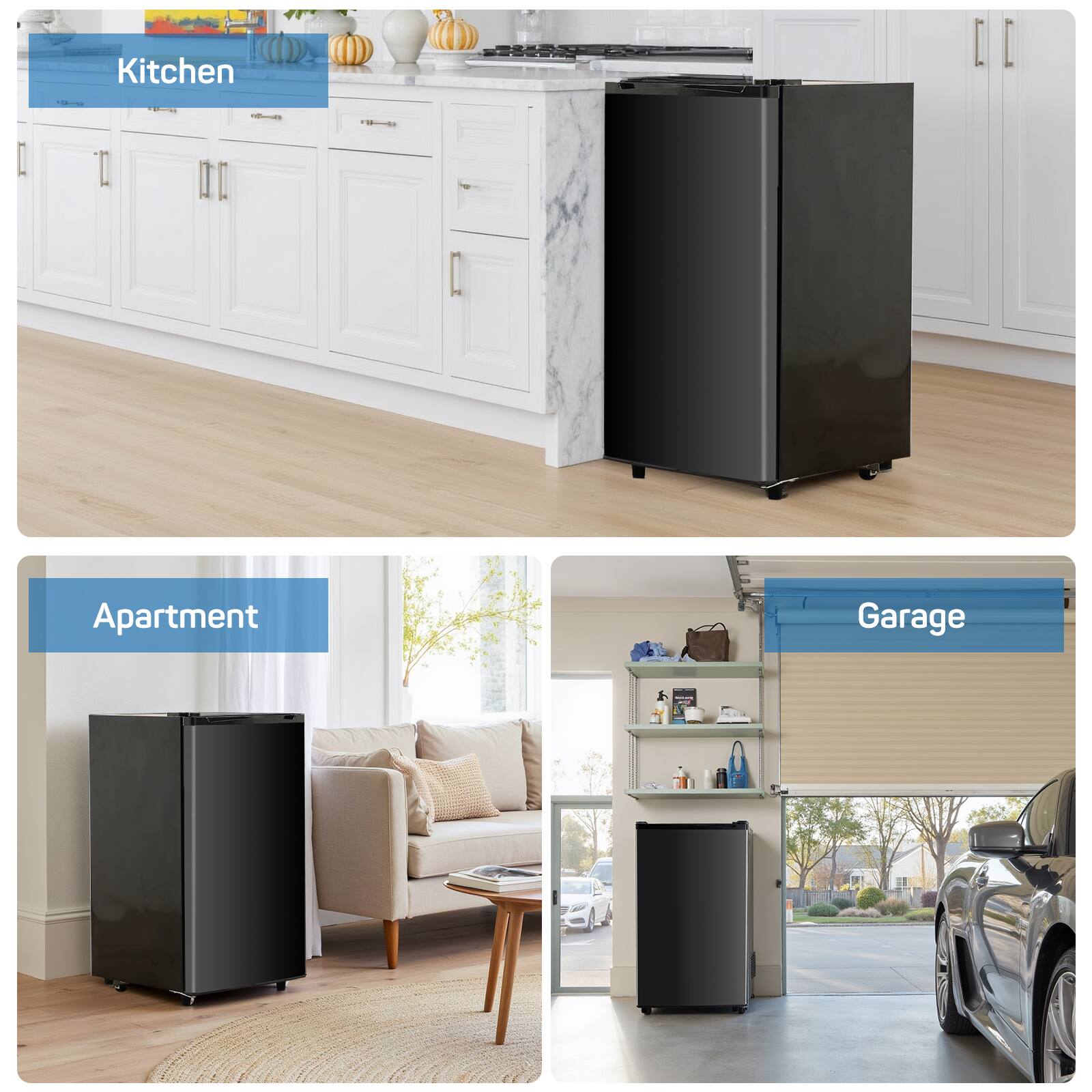 Kitchen  
Apartment  
Garage