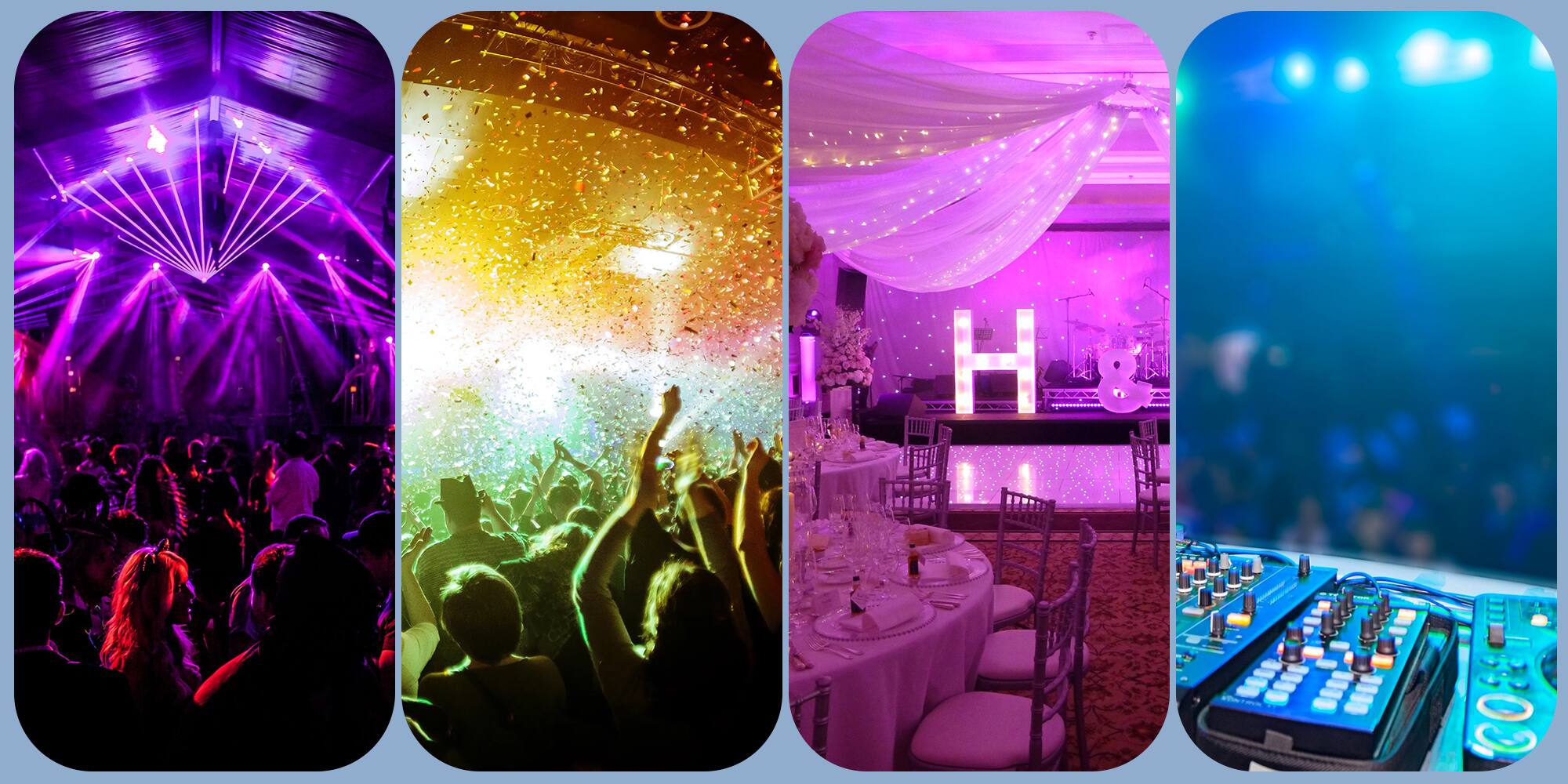 Alt View 4. Topteng - 4 Packs 120W RGBW Moving Head Stage Light-8 Gobo Pattern,DMX512/Sound/Auto Control,540° Pan&270° Tilt,for Stage DJ Party.