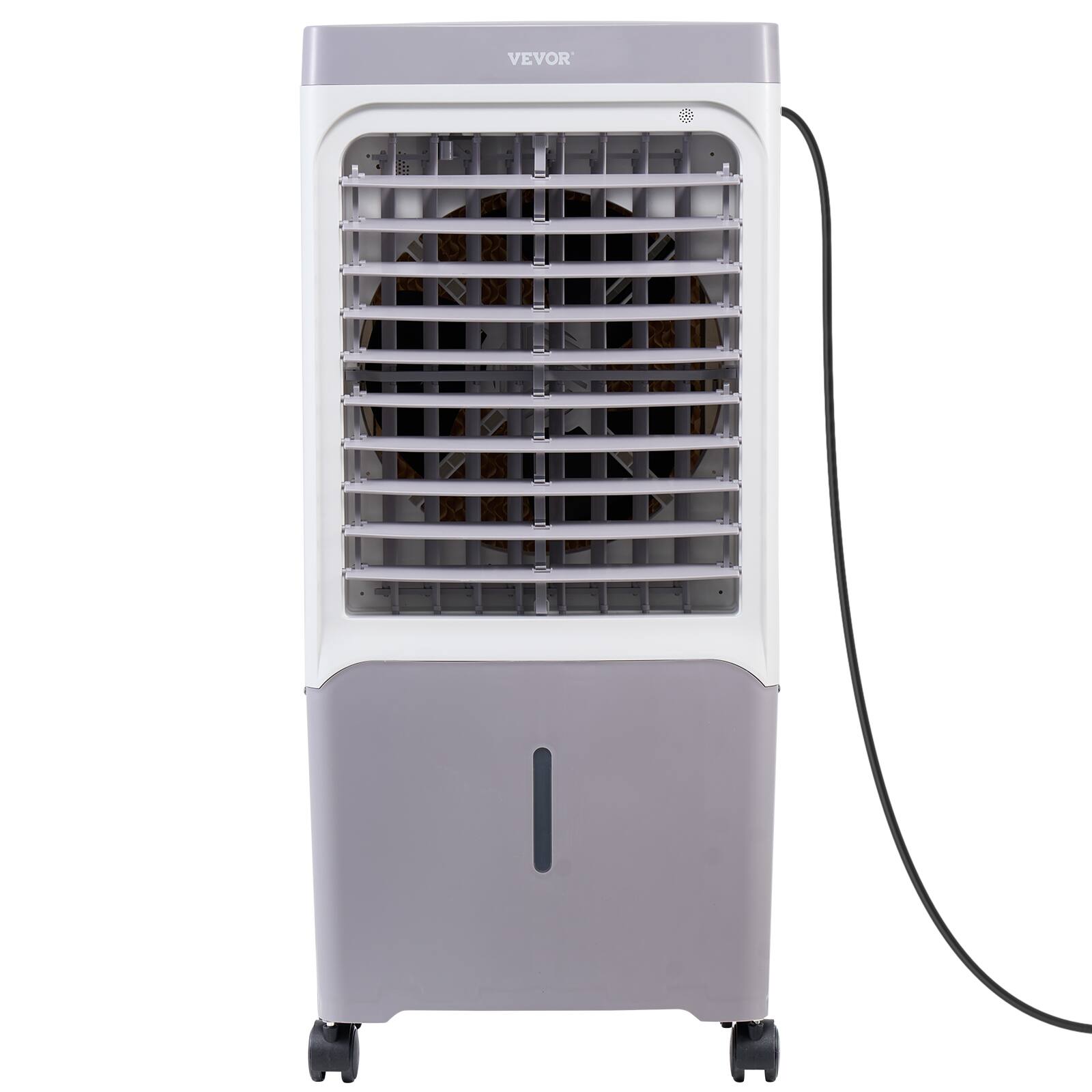Alt View 5. VEVOR - Evaporative Air Cooler, 1800 CFM with 6.8 Gallon Water Tank Swamp Cooler, Portable Cooling Fan with Remote Control - Gray + White.