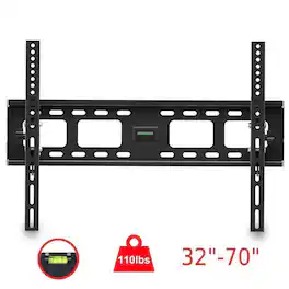 Winado - 32-70" Flat Tilting TV Wall Mount with Spirit Level SLIM FLAT LCD LED TV WALL MOUNT BRACKET TILT - Black
