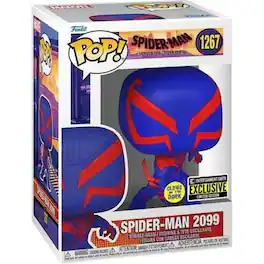 Funko - Pop Marvel Spider-Verse: Spider-Man 2099 4-Inch Vinyl Figure #1267 - Blue