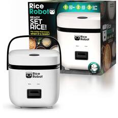 Rice Robot
READY SET RICE!
the cooker that knows when it's ready!
1. ADD WATER CUP
2. ADD RICE TO CUP
3. CLICK TO COOK
Rice Robot
Warm
Cook
ONE CLICK To cook
Perfect Rice Every Time.